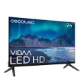 Cecotec Smart TV - 24 inch led-tv, HD-resolutie - A5-serie ALH50024. Vida Smart TV, Dolby Audio-systeem, geïntegreerde wifi, hoofdtelefoonuitgang, Chr