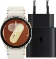 Samsung Galaxy Watch 7 Crème 40mm + Oplader 25W