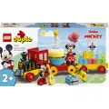 LEGO DUPLO Disney Mickey & Minnie Verjaardagstrein 10941 | Educatief speelgoed voor meisjes en jongens vanaf 2 jaar, met cijferstenen en 3 figuren, ca