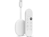 Reproductor multimedia &#8211; Google Chromecast con TV (HD), Resolución 1080 pixels, Mando control por voz, Nieve