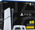 PlayStation 5 Slim Digital Edition + Manette Supplu00e9mentaire Blanc