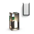 Philips Hue Turaco Muurlamp - Buitenlamp - IP44 - Duurzame LED Verlichting - Warmwit Licht - Dimbaar - Verbind met Hue Bridge - Werkt met Alexa en Goo