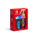 Nintendo Switch Console (Modèle OLED) avec Manettes Joy-Con Bleu Néon/Rouge Néon
