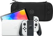 Nintendo Switch OLED Weiß + Bluebuilt Schutzhülle