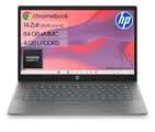 HP Chromebook Laptop, 14", MediaTek Kompanio 540, 4GB RAM 64GB eMMC | ChromeOS mit Google Gemini KI, in Sekunden startklar – ideal für Alltag, Schule,