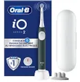 Oral-B iO Series 2 Elektrische tandenborstel/elektrische tandenborstel, 1 opzetborstel, 3 poetsmodi voor tandverzorging, magneettechnologie, reisetui,