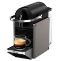 Krups XN306TK Nespresso Pixie Titanium, espressomachine, programmeerbare recepten, 2 lengtes, automatische uitschakeling, 1260 W, 0,7 liter