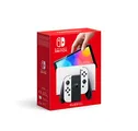 Nintendo Console Switch (Modèle OLED) avec Station d'Accueil/Manettes Joy-Con Blanches