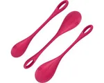 Satisfyer, liefdesballetjes, Yoni Balls 'Yoni Power 1', 22-74 g, 2-3 cm, set van 3, huidvriendelijke siliconen