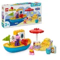 LEGO DUPLO Peppa Wutz Bootsausflug: Spielset mit Spielzeugboot zum Bauen und Umbauen mit 2 Figuren, kreatives Spielzeug, Geschenkidee für Kinder ab 2 