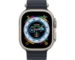 Apple Watch Ultra - 4G/LTE - 49mm - Titanium kast - Middernacht Ocean bandje
