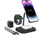 3-in-1 Wireless Charging Pad for iPhone 13 Pro Max - Compatible with Apple Watch 6/SE - AirPods Pro - Magnetic Design - 18W Adapter Included