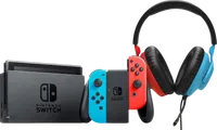 Nintendo Switch Rot/Blau + JBL Quantum 100N