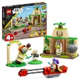LEGO 75358 Star Wars Tenoo Jedi tempel Set met Yoda, Lichtzwaarden, Droïd Figuur en Speederbike, Bouwbaar Speelgoed voor Kinderen, Jongens en Meisjes 