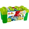 LEGO DUPLO Classic La Boîte de Briques - Jouet Éducatif à Empiler pour Bébé dès 1 an - Briques Colorées avec Chiffres, Voiture, 2 Figurines & Rangemen