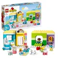 LEGO 10992 DUPLO Town Life At The Day Nursery, Educational Toy for 2+ Year Old Toddlers, Learning Set with Building Bricks and 4 Figures incl. Prescho