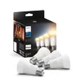 Philips Hue E27 Standaardlamp 4-Pack - Warm tot Koelwit Licht - Smart Lamp - Dimbaar - Verbind met Bluetooth of Bridge - Werkt met Alexa en Google Hom