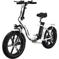 EVERCROSS TECH E-Bike 20×4.0 Fatbike, 7-Gang Shimano, 48V 18Ah abnehmbarer Akku 130km, Heckmotor, 864 Wh, NFC+App Entsperrung, 250W Motor Elektrofahrr