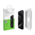 Belkin ScreenForce UltraGlass 2 antimicrobiële screenprotector voor iPhone 15 Pro, kraswerend, slim vormgegeven glas met een hardheid van 9H, met beve