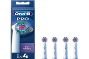 Oral-B Pro 3D White Opzetborstels voor elektrische tandenborstels, 4 stuks