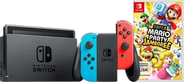 Nintendo Switch Rot/Blau + Mario Party Jamboree