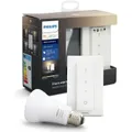 PHILIPS HUE Kit d&#8217;éclairage White Ambiance Ampoule et télécommande variateur &#8211; 10 W -E27 &#8211; Bluetooth