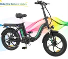 Hitway Elektrische Fiets | Opvouwbare E-bike | 20 Inch Fat Tire | 250W Motor | 7 Versnellingen
