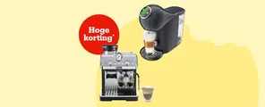 Tot 35% korting op koffiemachines