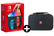 Nintendo Switch Oled Rood/blauw + Qware Carry Bag