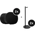 Sonos Stereo Set - mit 2x Era 300 + Standfuu00df Paar - Schwarz