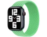 Apple Gevlochten solobandje voor de Apple Watch | 38/40/41/42 mm - Maat 9 - Bright Green
