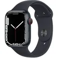 Apple Watch Series 7 GPS + Cellular 45mm Aluminium case Midnight + Polsband Sport Midnight MKJP3NF/A