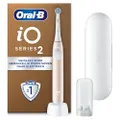 Oral-B iO 2 Calm Pink Elektrische Tandenborstel, 1 Opzetborstel, 1 Reisetui, 1 Reisopzetborstelhouder, Ontworpen door Braun