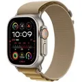 Apple Watch Ultra 2 GPS + Cellular 49 mm Natural Titanium Case met Sahara Alpine Gesp M