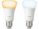 PHILIPS HUE Bluetooth Ampoule LED lumière blanche froide à chaude E27 pack de 2 (67336900)