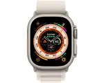 Apple Watch Ultra - 4G/LTE - 49mm - Titanium kast - Sterrenlicht Alpine bandje - Small