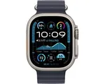 Apple Watch Ultra 2 GPS + Cellular 49mm Natural Titanium Case with Navy Ocean Band