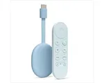 Google Chromecast with TV HDMI 4K Ultra HD Android Blauw