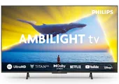 Philips Ambilight 43PUS8109 4K LED Smart TV - 43 Inch Display with Pixel Precise Ultra HD, Titan OS Platform and Dolby Atmos Sound, Works with Alexa a