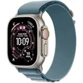Apple Watch Ultra 3 GPS + Cellular 49mm Natural Titanium Case with Light Blue Alpine Loop - Medium