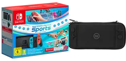 Nintendo Switch Rot/Blau + Switch Sports + Nintendo Switch Online + Schutzhülle