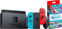 Nintendo Switch Rot/Blau + Nintendo Switch Sports