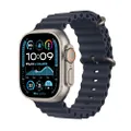 Apple Watch Ultra 2 GPS + Cellular 49 mm Sportwatch con robusta cassa in titanio Naturale e Ocean Band Naturale. Fitness tracker, GPS di precisione, t