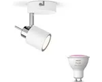 Philips Hue Meranti Opbouwspot (Wit) - Wit en Gekleurd Licht - Wandspot of Plafondspot met 1 Lichtpunt - GU10 - Hue White and Color Ambiance
