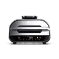 Ninja Foodi MAX Grill & Airfryer, 5,7L Heißluftfritteuse, Air Fryer mit digitalem Temperaturfühler, spülmaschinenfeste Teile, 6-in-1, Grau/Silber AG55