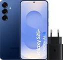 Samsung Galaxy S25 Plus 256GB Dunkelblau 5G + Samsung Ladegerät 25 Watt Schwarz