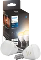 Philips Hue Luster kogellamp White Ambiance E14 2-pack