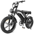 Dailywheels Fatbike V20 Pro elektrische fiets met maximale snelheid 25 km/u, hydraulische remmen, intelligente stadsfiets, 80 km bereik, offroad offro