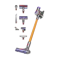 Dyson V8 Absolute 2023 - Steelstofzuiger Incl. Kruimelzuiger Accuduur 40 Min Zilver/geel