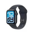 Apple Watch SE 3 GPS 40 mm Smartwatch met kast van middernacht aluminium, middernacht sportbandje (S/M). Conditie en slaap bijhouden, hartslagmonitor,